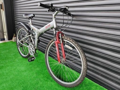【直接引取のみ】片山右京モデル・ＵＧＯ ＭＴＢ・26インチ・折りたたみ自転車 直接引取のみ】片山右京モデル・UGO MTB・26インチ