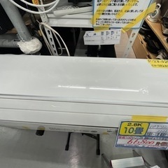 【パナソニック／エアコン2.8k】【2022年製】【10畳用】【クリーニング済】【６ヶ月保証】【取付可】【管理番号12504】