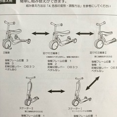 used キッズスケーター 三輪車、キックバイク、キックスケーターに変形の画像