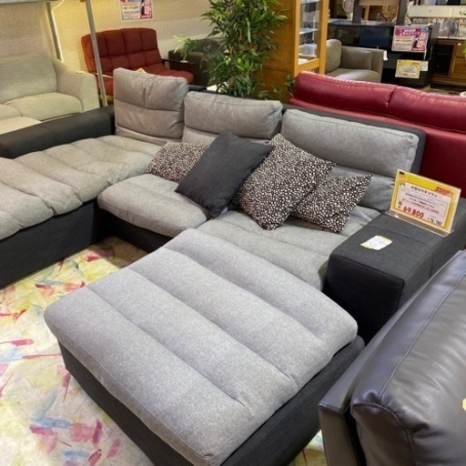 家具 ソファ 3人掛けソファ　カウチソファ