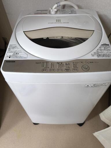 家電 生活家電 洗濯機　2016年製　洗濯容量5kg　東芝AW-5G3