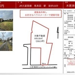 【※難アリ格安】馬来田駅15分 空き地 973㎡ 295坪 木更津 売主直です！ - 木更津市