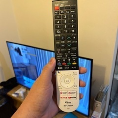 シャープ2018 4K 43型 テレビ ジャンクの画像