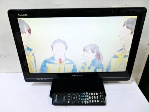 SHARP　AQUOS 19型液晶カラーテレビ　LC-19K5　動作良好　2011年製　アクオス　1外付けUSB　9インチ　19V　シャープ