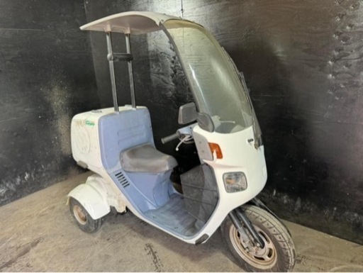 ★支払総額4.6万円★登録後即乗り出し可能！走行テスト済み！ ホンダ ジャイロキャノピー TA02 リアボックス付き！ワイドスペーサー！2スト！カスタムベースにも♪