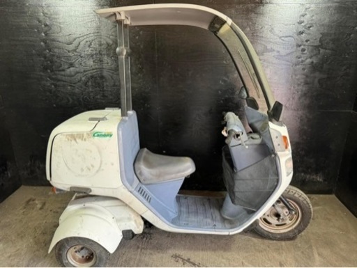 ★支払総額4.6万円★登録後即乗り出し可能！走行テスト済み！ ホンダ ジャイロキャノピー TA02 リアボックス付き！ワイドスペーサー！2スト！カスタムベースにも♪