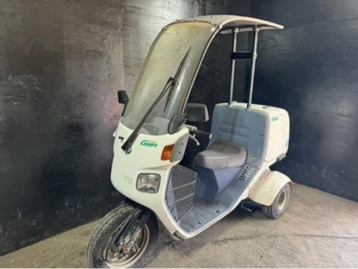 ★支払総額4.6万円★登録後即乗り出し可能！走行テスト済み！ ホンダ ジャイロキャノピー TA02 リアボックス付き！ワイドスペーサー！2スト！カスタムベースにも♪