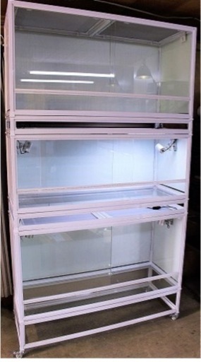 【急ぎ！格安・爬虫類タンク　120×45×45 3台まとめて】生き物　爬虫類　ケージ　ゲージ