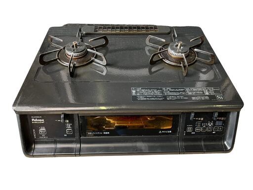 Paloma パロマ ガステーブル PA-370WA-R LPガス 2021年製 プッシュ式 調理家電 中古品　直接引取大歓迎‼
