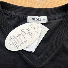 大幅値下‼️GLORY紙ﾀｸﾞ未使用 厚地ロンT　袖刺繍  M 黒の画像