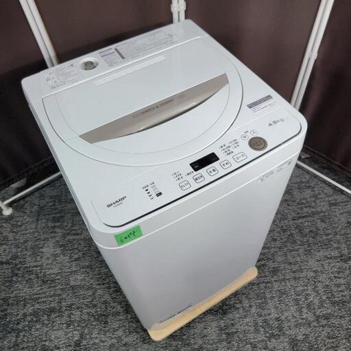 6014‼️配送設置は無料‼️最新2021年製✨SHARP 4.5kg 洗濯機