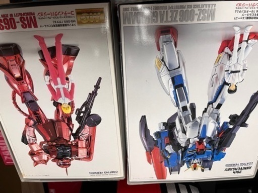 ガンプラ　MG シャアザク、ゼータ　コーティングVer
