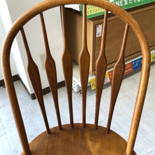 柏木工ウィンザーチェアブラウン【トレファク堺福田店】