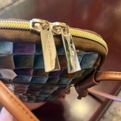 美品 定価30,250円 モーダプリンチペ ブルー ショルダーポーチ 未使用に近いの画像