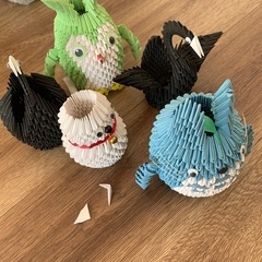 画用紙で作った小物
