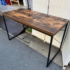 【売約済み】【武蔵小山店】ニトリ NITORI デスク テーブル Nステイン 120 BR レトロ ヴィンテージ 木目調 おしゃれ インダストリアル ブルックリン 品川区 リサイクルショップ ランバールーム 武蔵小山店 武蔵小山パルム 戸越銀座 