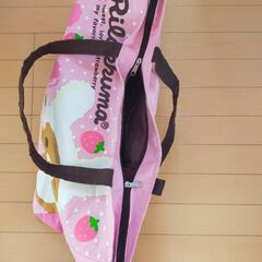 リラックマ　大きなトートバッグ　チャック付きの画像