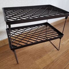 【キッチン下収納棚・台座】プラ製簡易棚 2個セット ☆アイロン台...