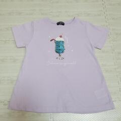 色が変わるスパンコール半袖Tシャツ140の画像