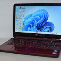 軽量モバイル✨富士通✨第１１世代コアｉ５ 高速8GB✨SSD オフィス 最新Windows11+office 新品爆速SSD256GB 富士通 AH54/H i5-3210M