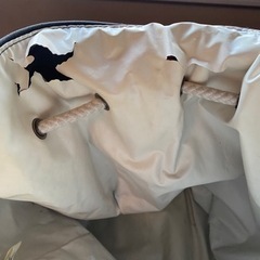 CHANEL シャネル　ノベルティ　巾着ショルダーバッグ　ブラック　コットンの画像