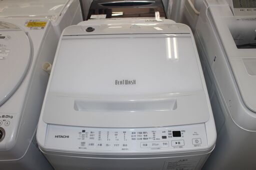 ★特別価格 高年式 美品 最終大幅値下げ！★HITACHI 日立全自動洗濯機 ビートウォッシュ BW-V80J形 8㎏ 23年製 美品 販売！★大田区配送・品川区 設置無料★店頭取引歓迎！
