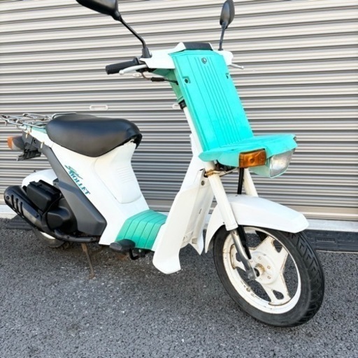 2660.おしゃれ旧車 スーパーモレ50 節約 ミラー新品、サイスタ付属