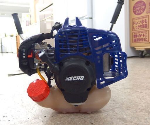 ヤマビコ ECHO エンジン 刈払機 DST240DX エコー 草刈り機 Lスタート リコイルスタート 0.4L 草刈機 始動確認済 ☆ 札幌市 北区 屯田