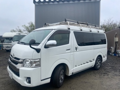 最終価格下げ！！ 200系ハイエーススーパーＧＬワイド、ルーフキャリアハシゴセット