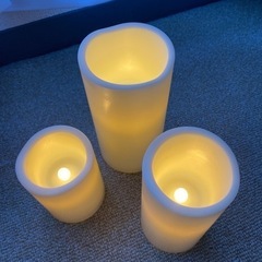 【IKEA】LEDブロックキャンドル3個セット※7月末に引越し予定の画像
