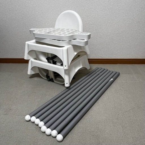 IKEA  アンティロープハイチェア（足置き、トレイ、クッション付き）