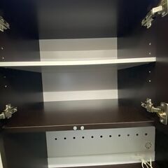 【ドリーム川西店御来店限定】  2枚扉オープンボード ブラウン H1790×W800×D390 クリーニング済み 【2001245255600543】