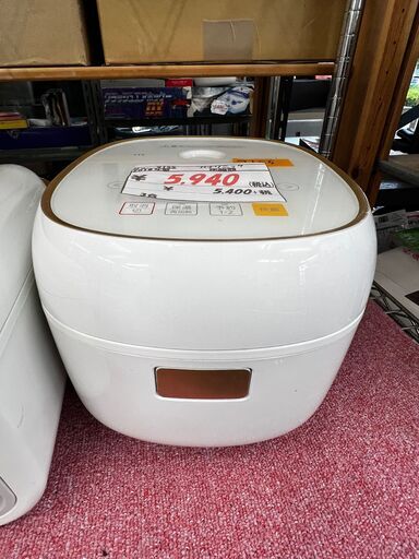 リサイクルショップどりーむ鹿大前店　No9155　炊飯器　パナソニック　3合炊き　2018年　白