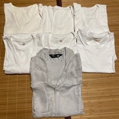 メンズシャツまとめて　綿&シルクの画像