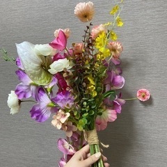 アーティフィシャルフラワー ブーケ ウェディングの画像