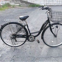 自転車本体 ttotto クロスバイク XC007 自転車 21段変速 シマノ製 軽量 スタンド付（灰色