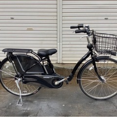 425  パナソニック新機種電動アシスト自転車gyutto26インチブラックボディー