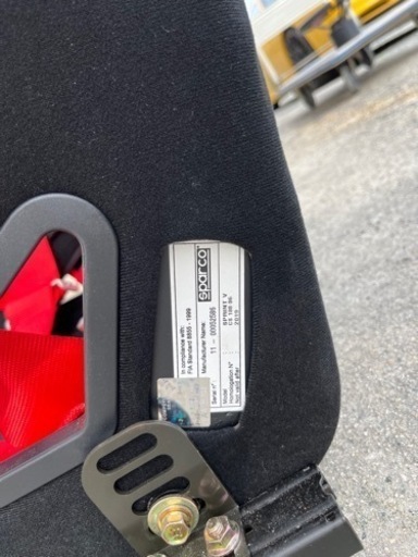 ポルシェ996用バケットシート シートレール付き スパルコ SPRINT V FIA STANDARD 8855-1999適合