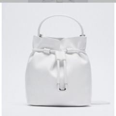 ZARA ミニ　シティ　バッグ　ホワイトの画像