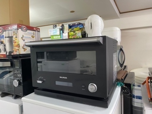 北九州市内配送無料　保証付き　2022年　バルミューダ ザ・レンジ オーブンレンジ ブラック BALMUDA The Range K04A-BK
