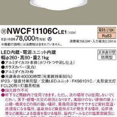 新品未使用❗パナソニック 防雨 外部 壁 天井取付 シーリングラ...