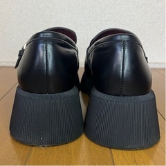 ZARA ザラ 厚底 ローファー バックル ブラック 36の画像