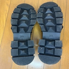 ZARA ザラ 厚底 ローファー バックル ブラック 36の画像