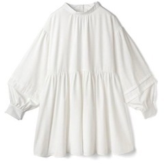 GRL グレイル バックリボンニットビスチェXシャツワンピースセットの画像