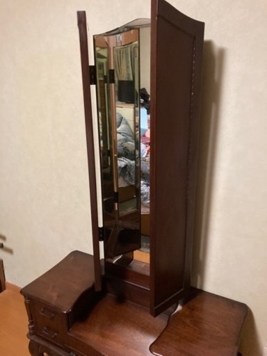 引取り限定　昭和レトロ家具　3面鏡台　ドレッサー