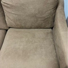 ［ 取りに来てくれる方歓迎 ］ 2人掛けソファー  ブラウンの画像