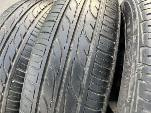 155/65R13 ダンロップ 夏タイヤアルミホイールセット ライフ ミラ  ルークスなど軽自動車に。