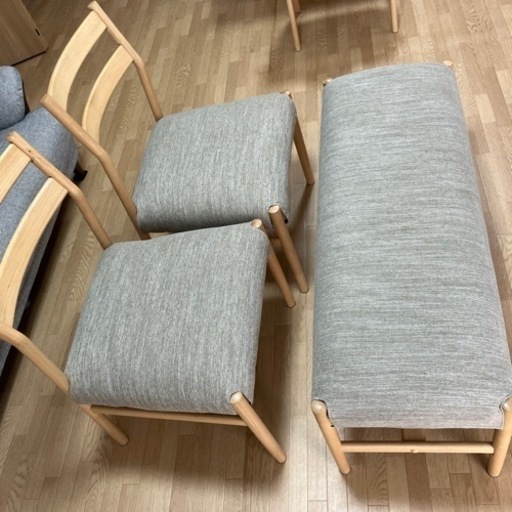 家具 ダイニング椅子ベンチセット