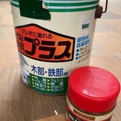 ニッペ建物用プラス、木工用着色にすか
