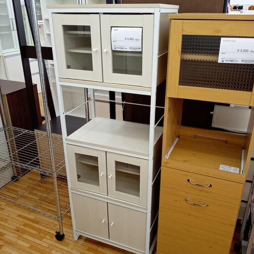 ★ジモティ割あり★ NITORI　食器棚　ホワイト　クリーニング済　YJ2377